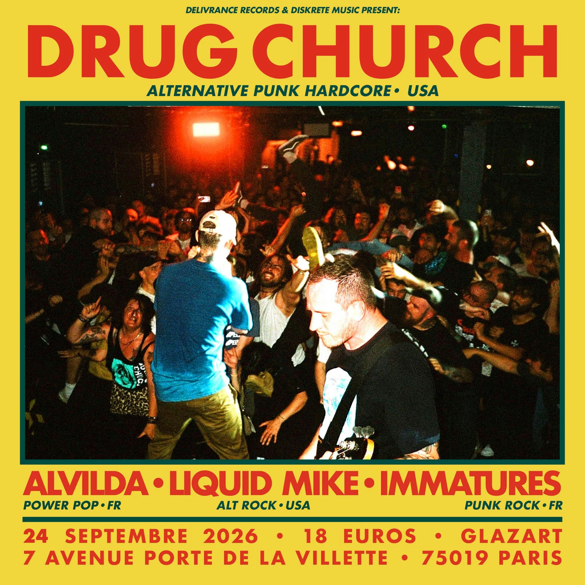 Drug Church + Alvilda + Liquid Mike + Immatures