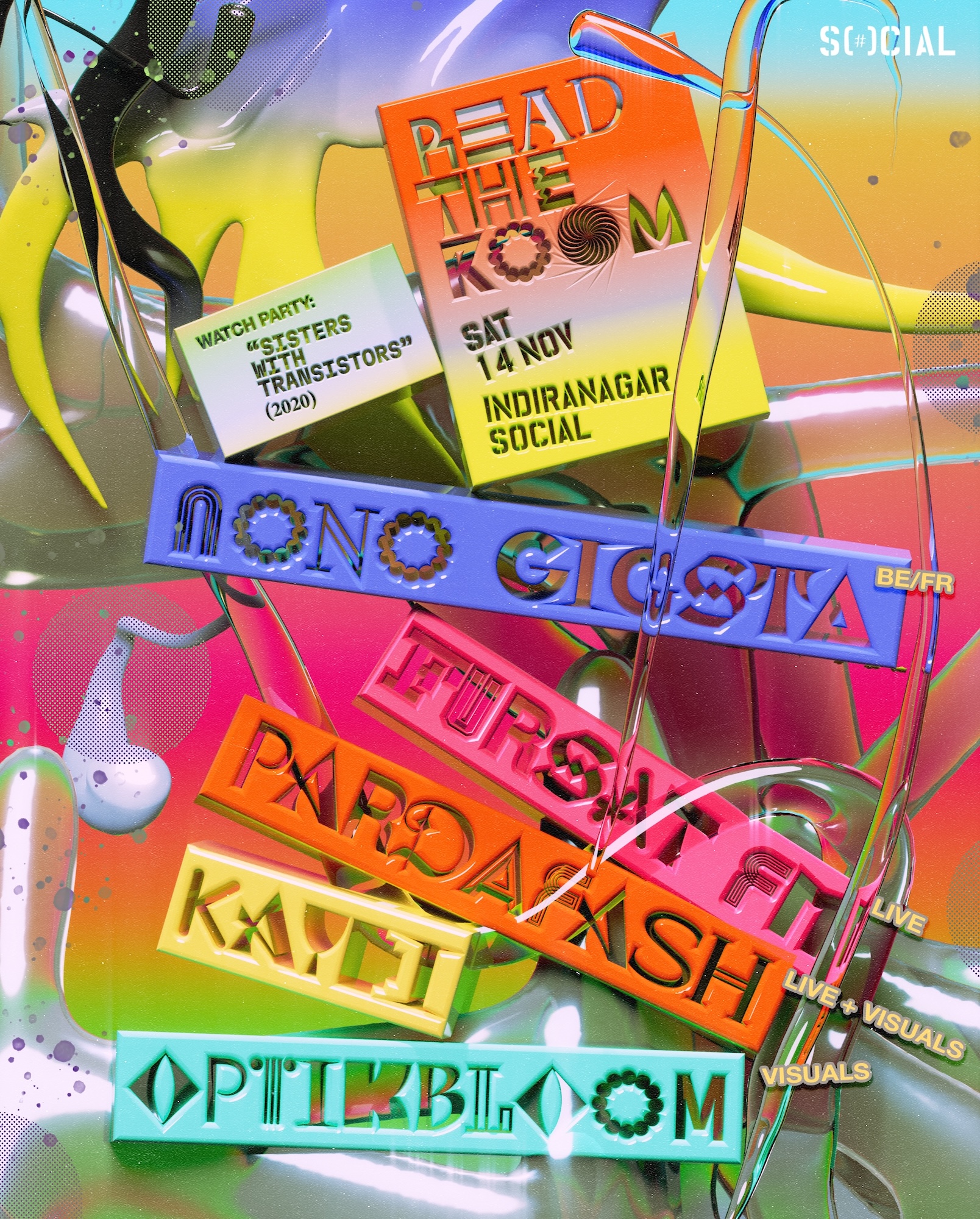 read the room: Nono Gigsta, Fursat FM, Pardafash, optikbloom, kaydi