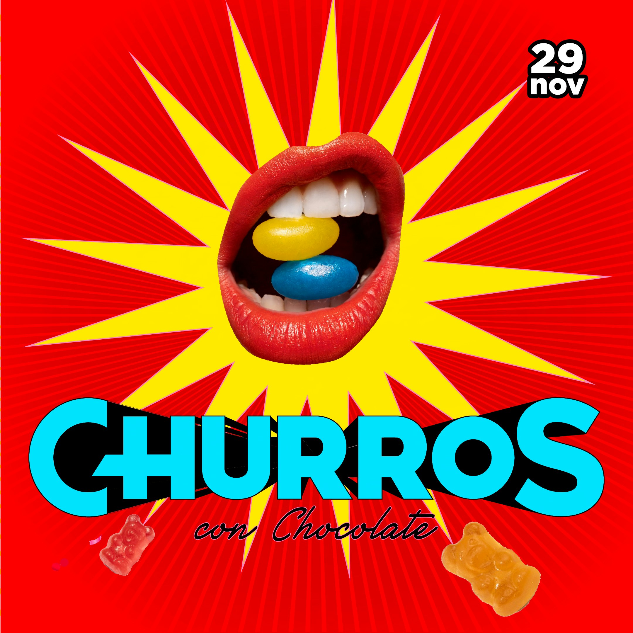 CHURROS CON CHOCOLATE - 80's