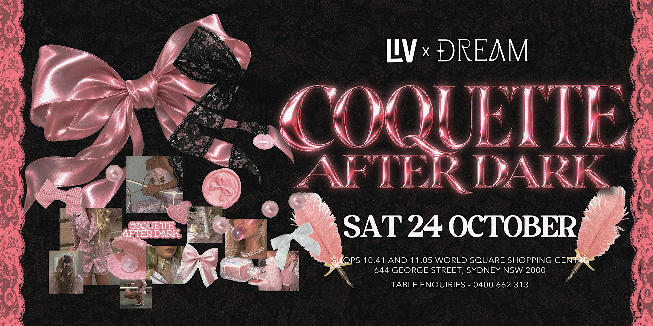 SAT 24 OCTOBER - COQUETTE AFTER DARK @ LIV SYDNEY NIGHTCLUB