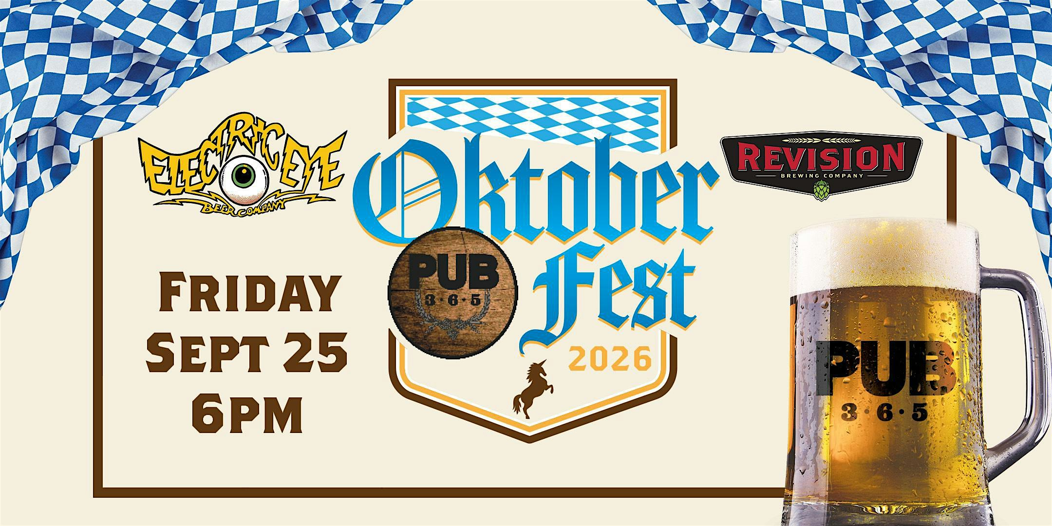 Oktoberfest Beer Dinner with Electric Eye Brewing & Revision Brewing