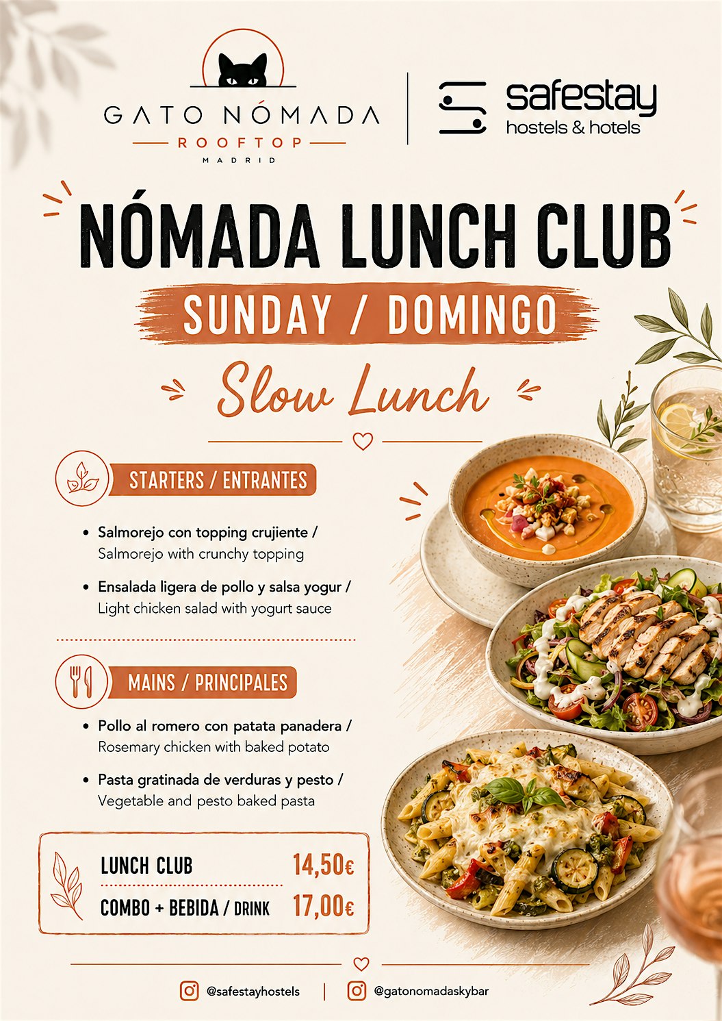 Slow Sunday Lunch · Nómada Lunch Club Madrid