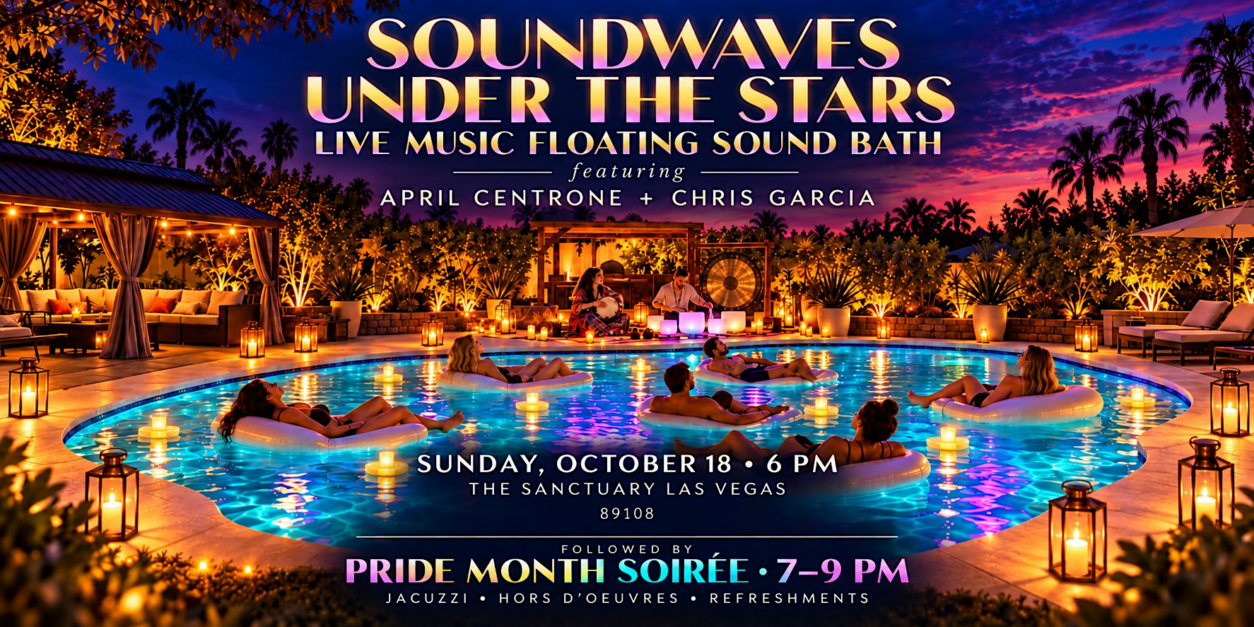 Sound Waves Under the Stars: LIVE Music Floating Sound Bath