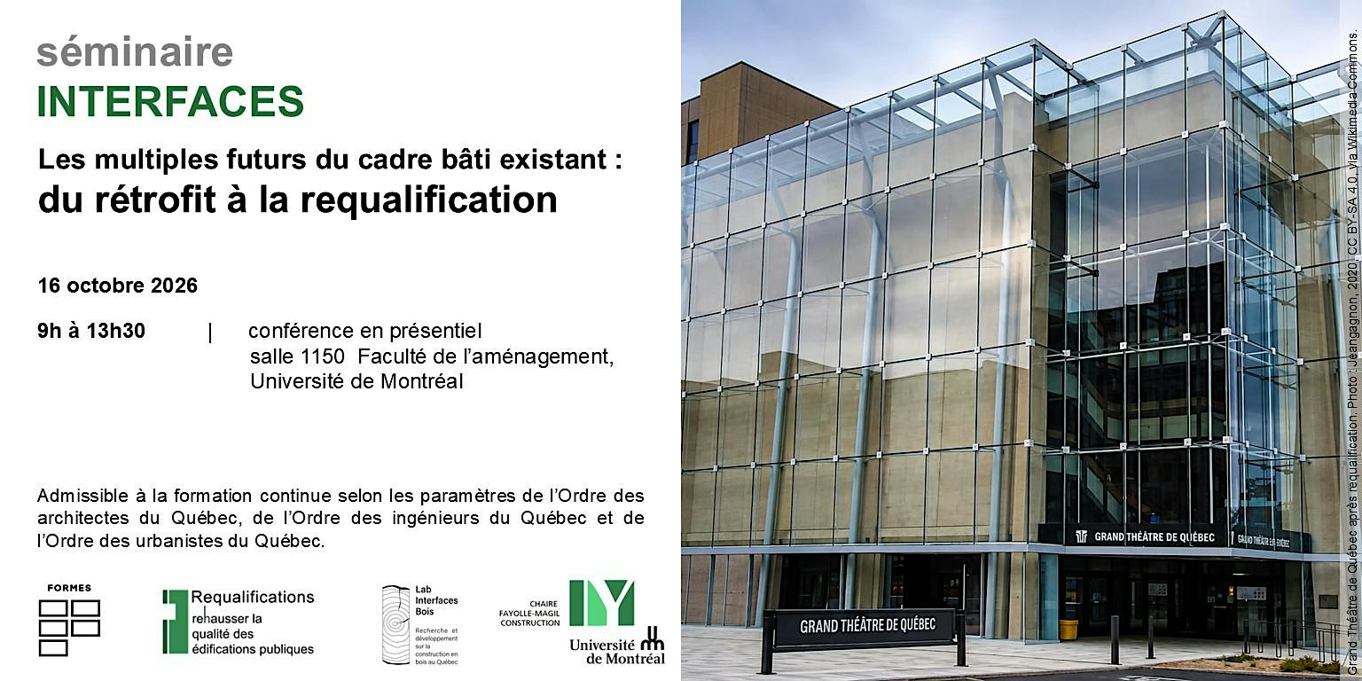 Les multiples futurs du cadre bâti  –  Du rétrofit à la requalification