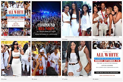 COMPOUND ATL REUNION LABOR DAY ALL WHITE PARTY AT LOTUS LOUNGE RSVP NOW