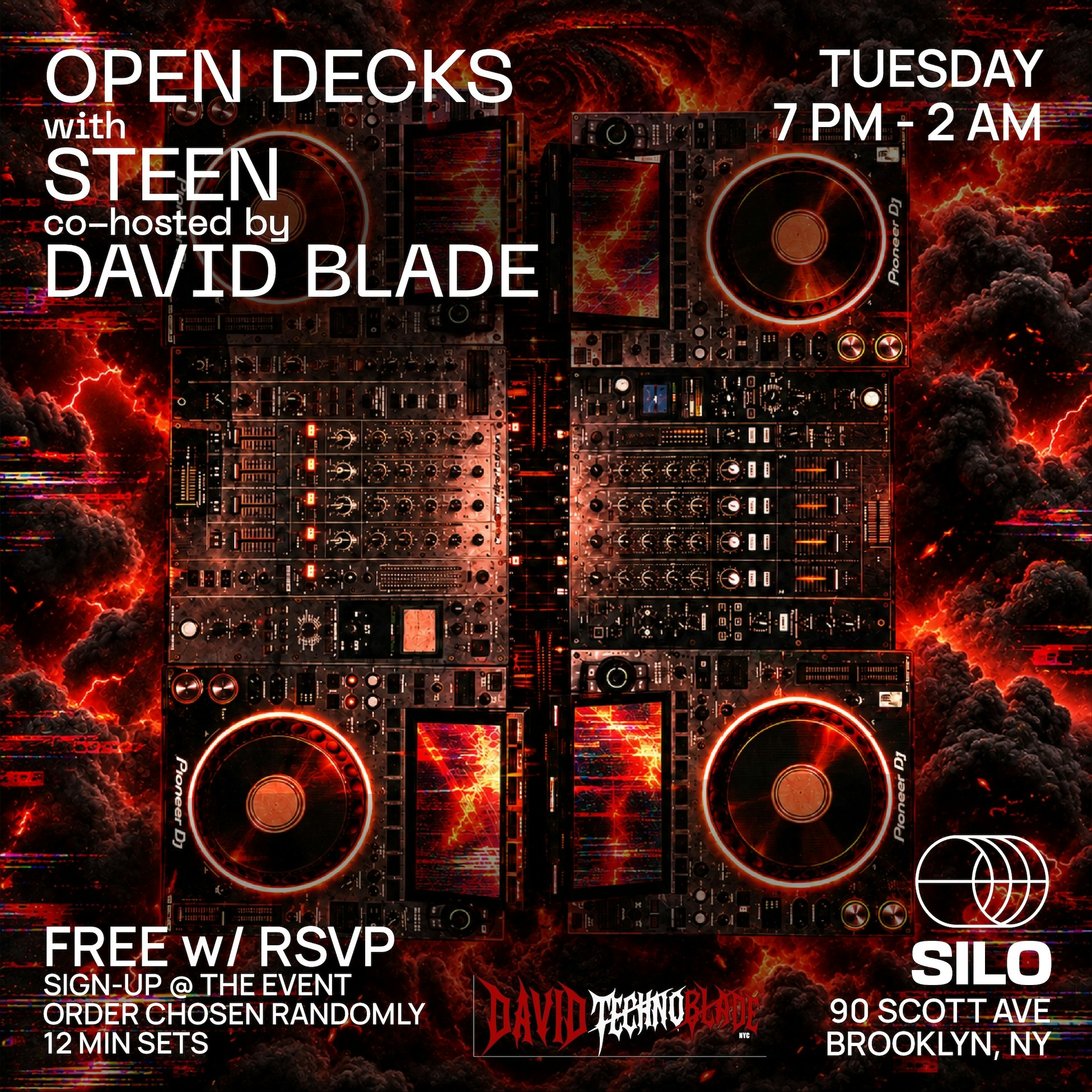 Open Decks with STEEN & David 'Techno Blade'
