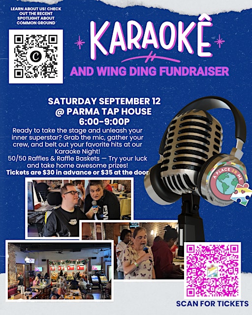 A Place 2B Me Karaoke Wing Ding Fundraiser