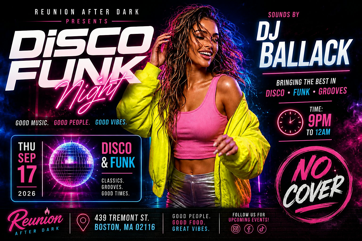 THURSDAY NIGHT VIBES  | Disco • Funk • Salsa • R&B with DJ Ballack
