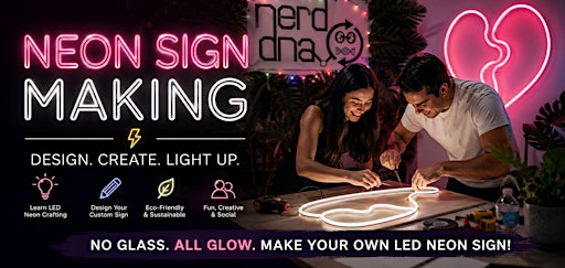 LED Neon Sign Making in a Art Studio