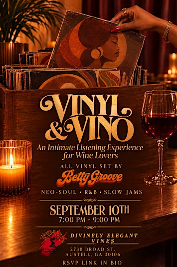 Vinyl & Vino W/ Betty Groove