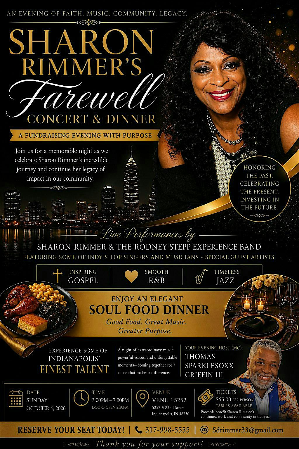 Sharon Rimmer's Farewell Concert & Dinner