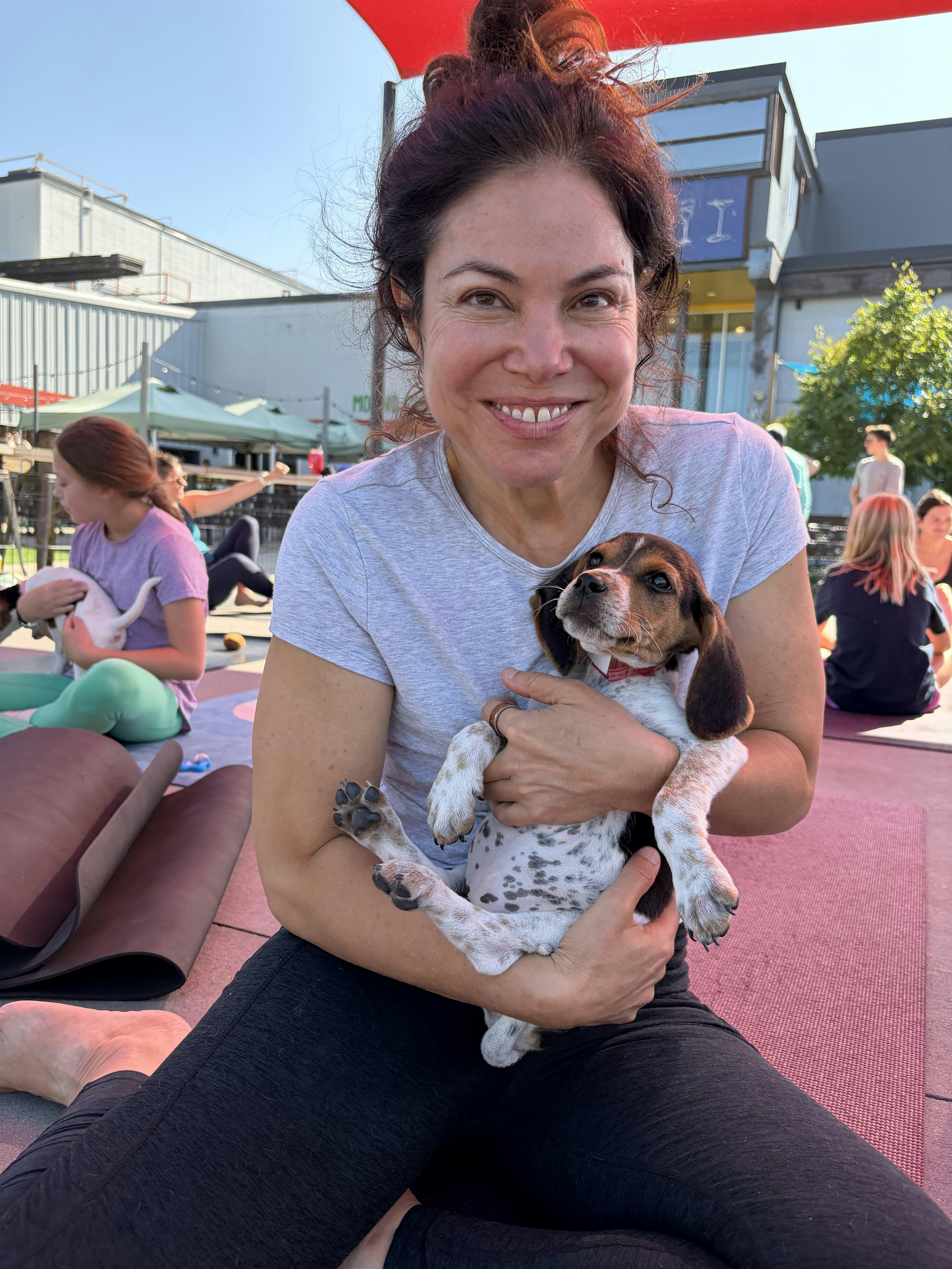 RESCUE PUPPY YOGA!