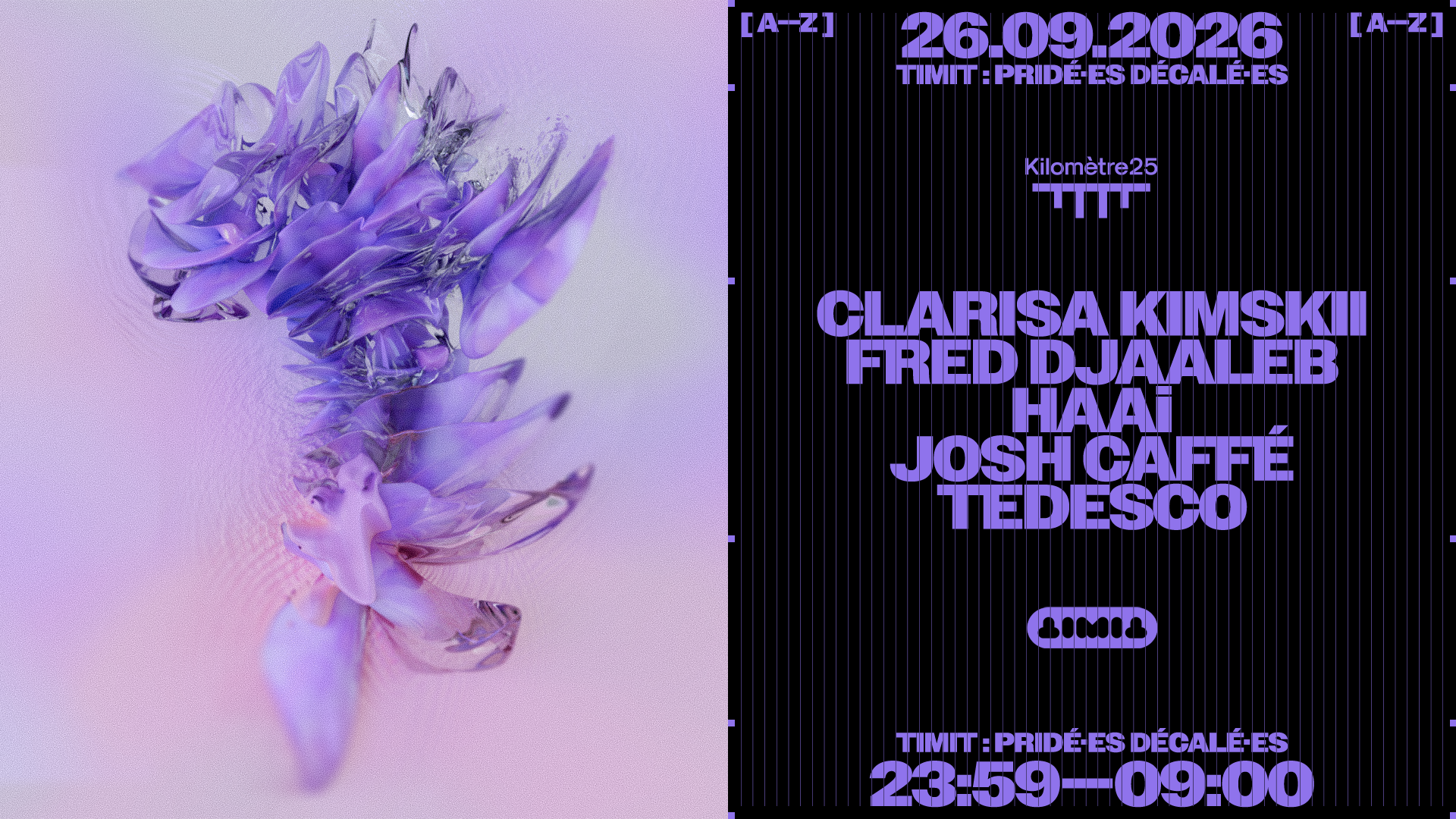 TIMIT: HAAi, Josh Caffé, Clarisa Kimskii, TEDESCO