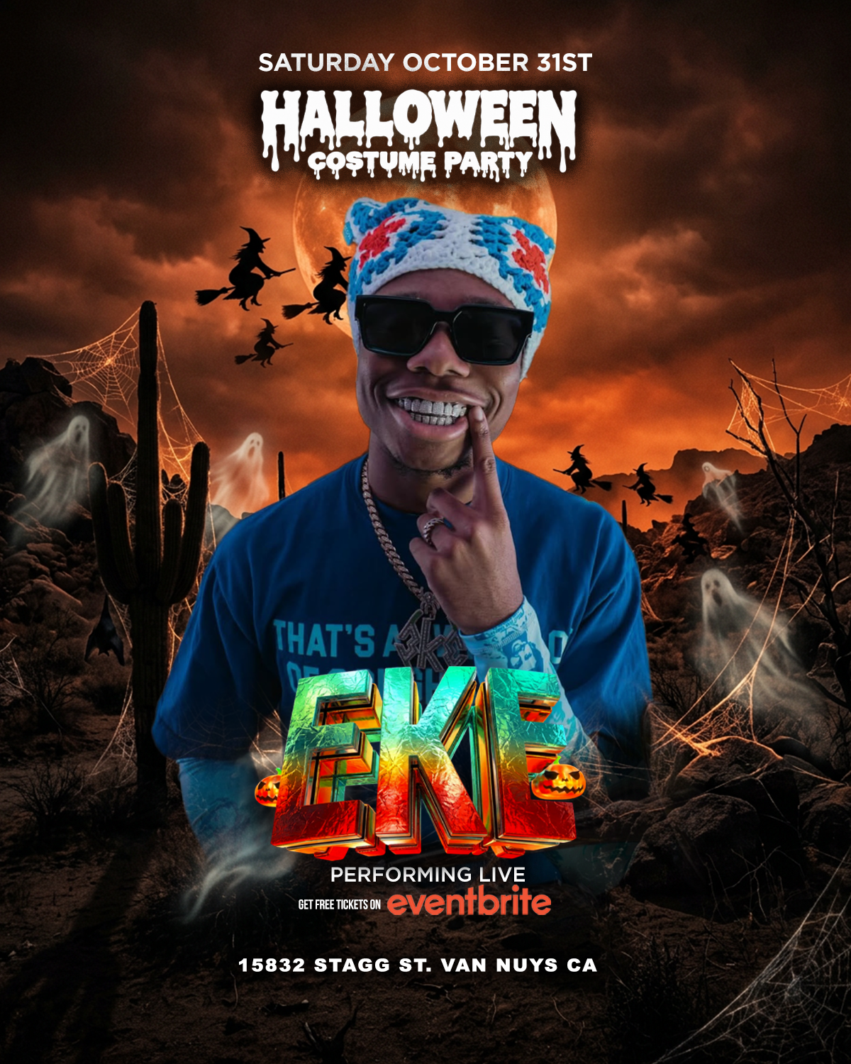 EKE LIVE HALLOWEEN NIGHT IN VAN NUYS 1000+ CAPACITY FREE WITH RSVP