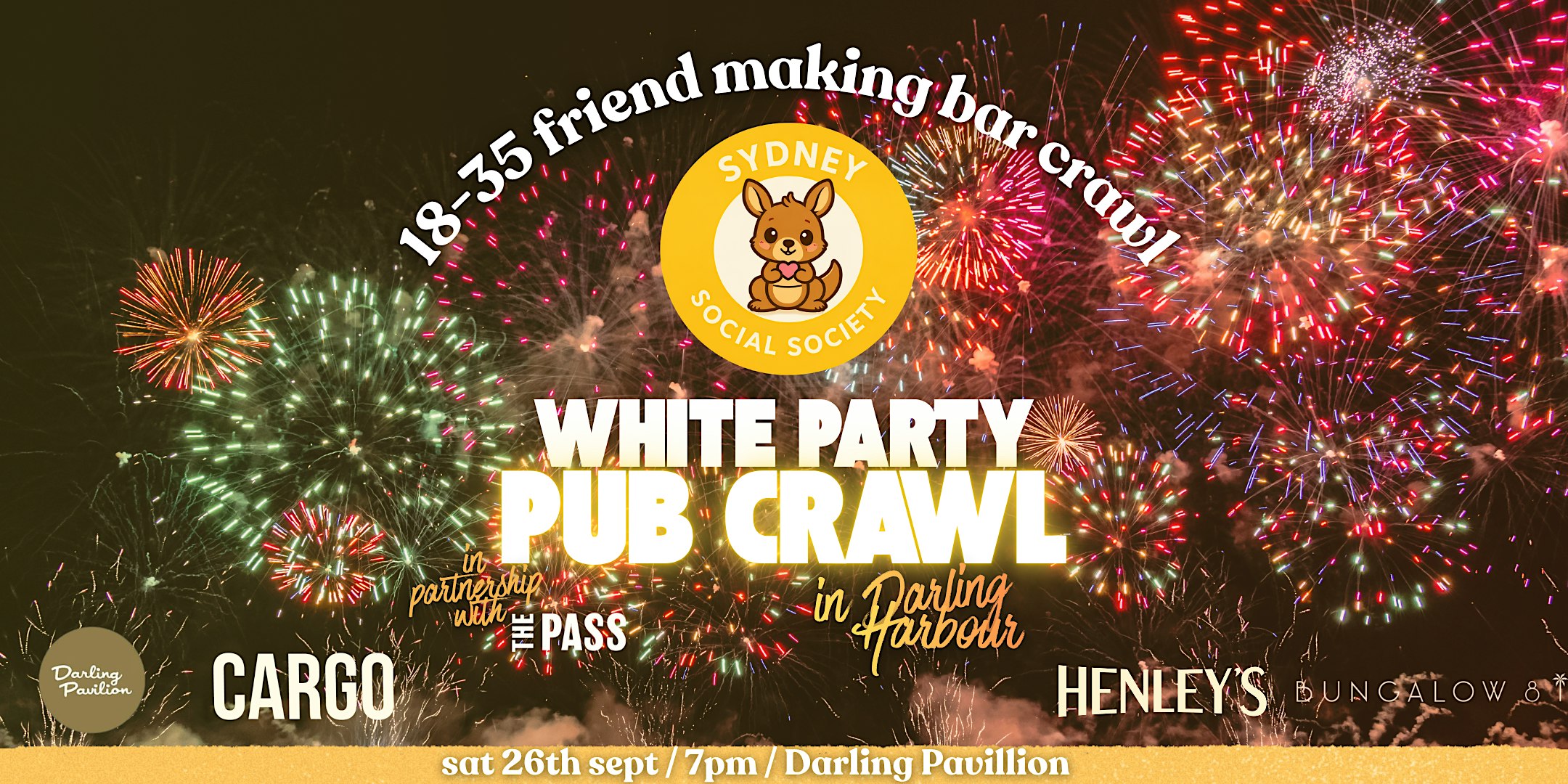 Sydney Social Society: White Party  Bar Crawl
