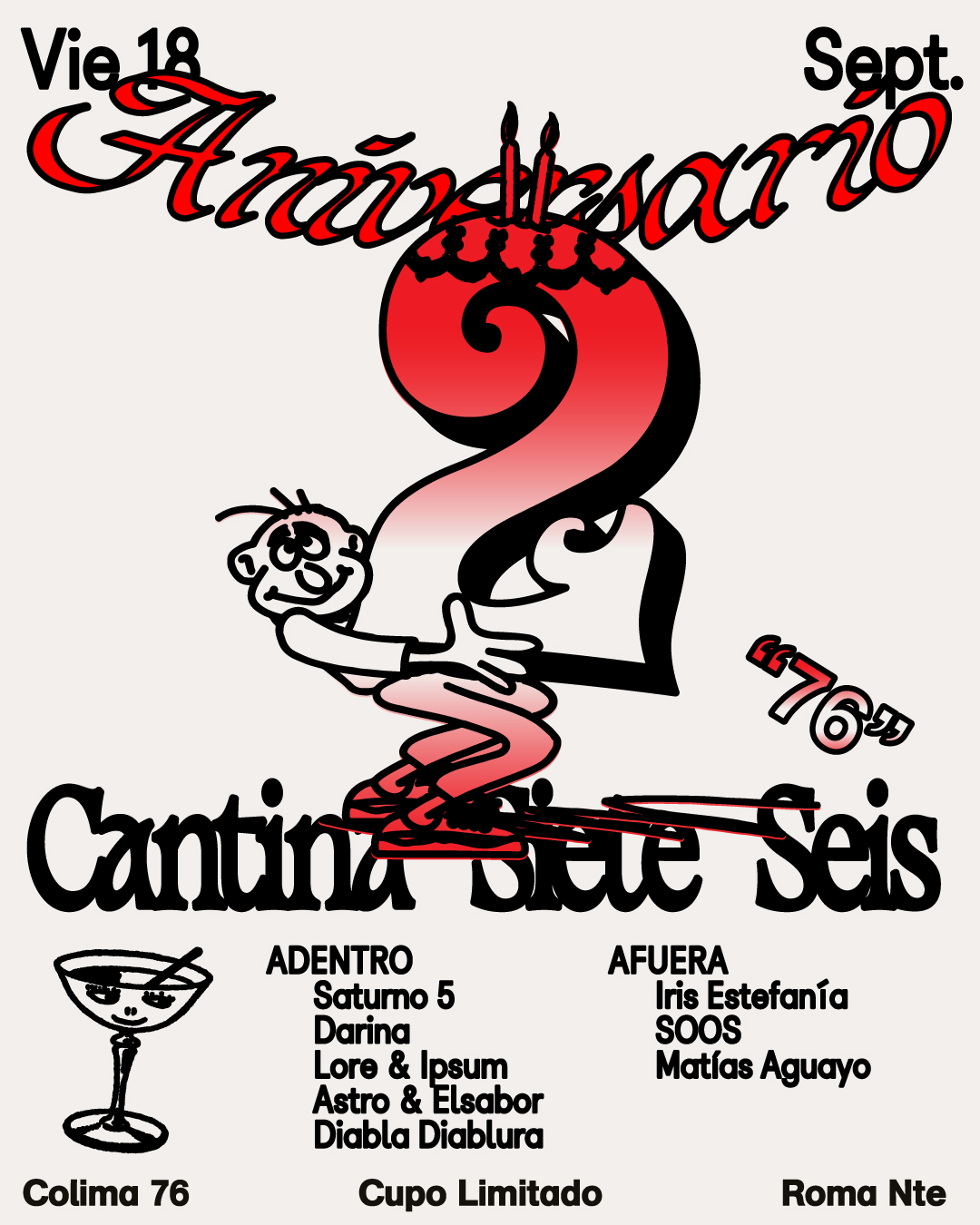 Aniversario 2 – Cantina Siete Seis