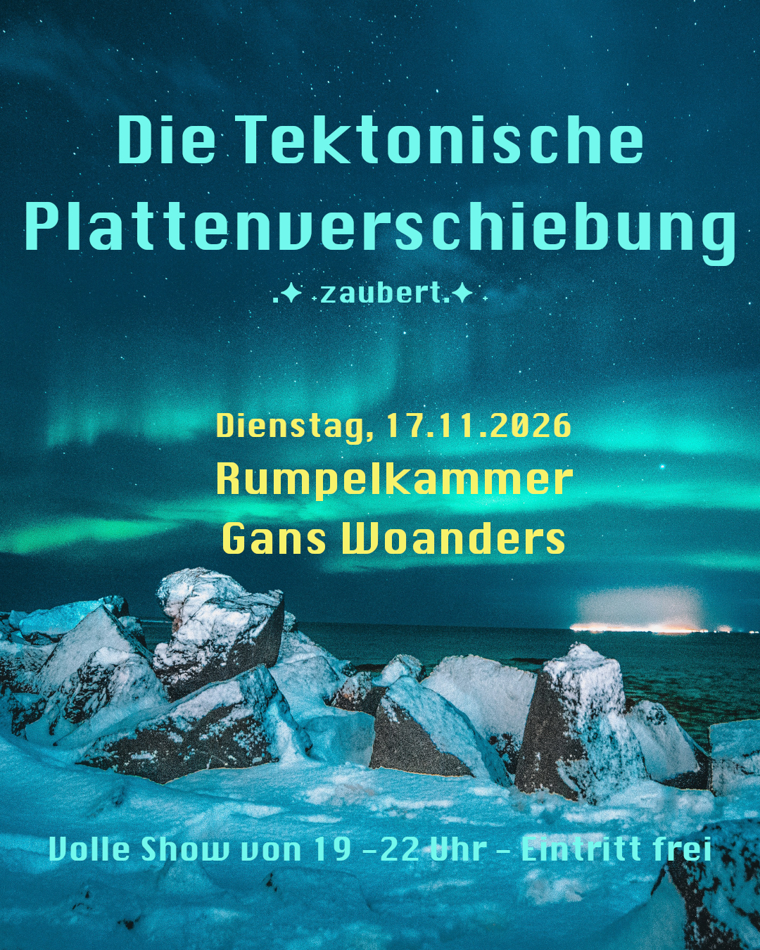 Die Tektonische Plattenverschiebung in der Rumpelkammer, Gans Woanders