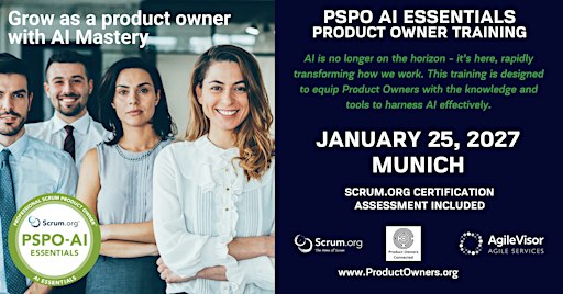 Product Owner - AI Essentials (PSPO-AIE). A Scrum.org Certified Training.
