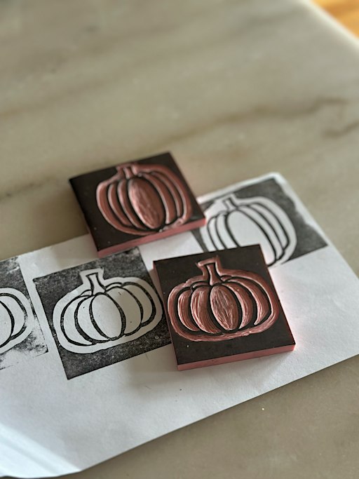 Fall Stamp Carving