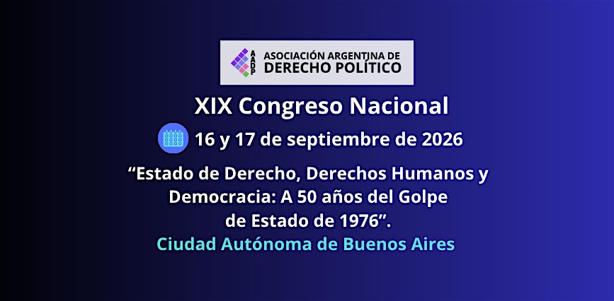 XIX Congreso Nacional de Derecho Político