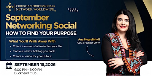 Christian Professionals September Networking Social