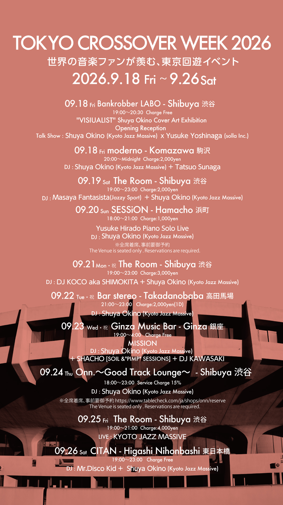 Tokyo Crossover Week 2026 at The Room
