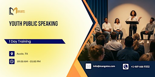 Youth Public Speaking: 1 Day Training in Austin, TX