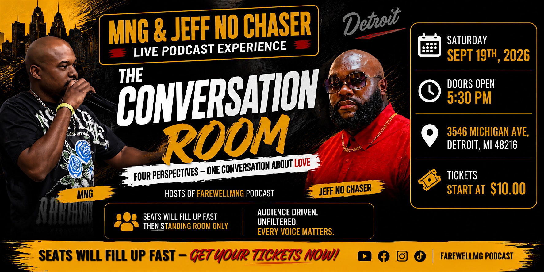 MNG and Jeff No Chaser Live: The Conversation Room