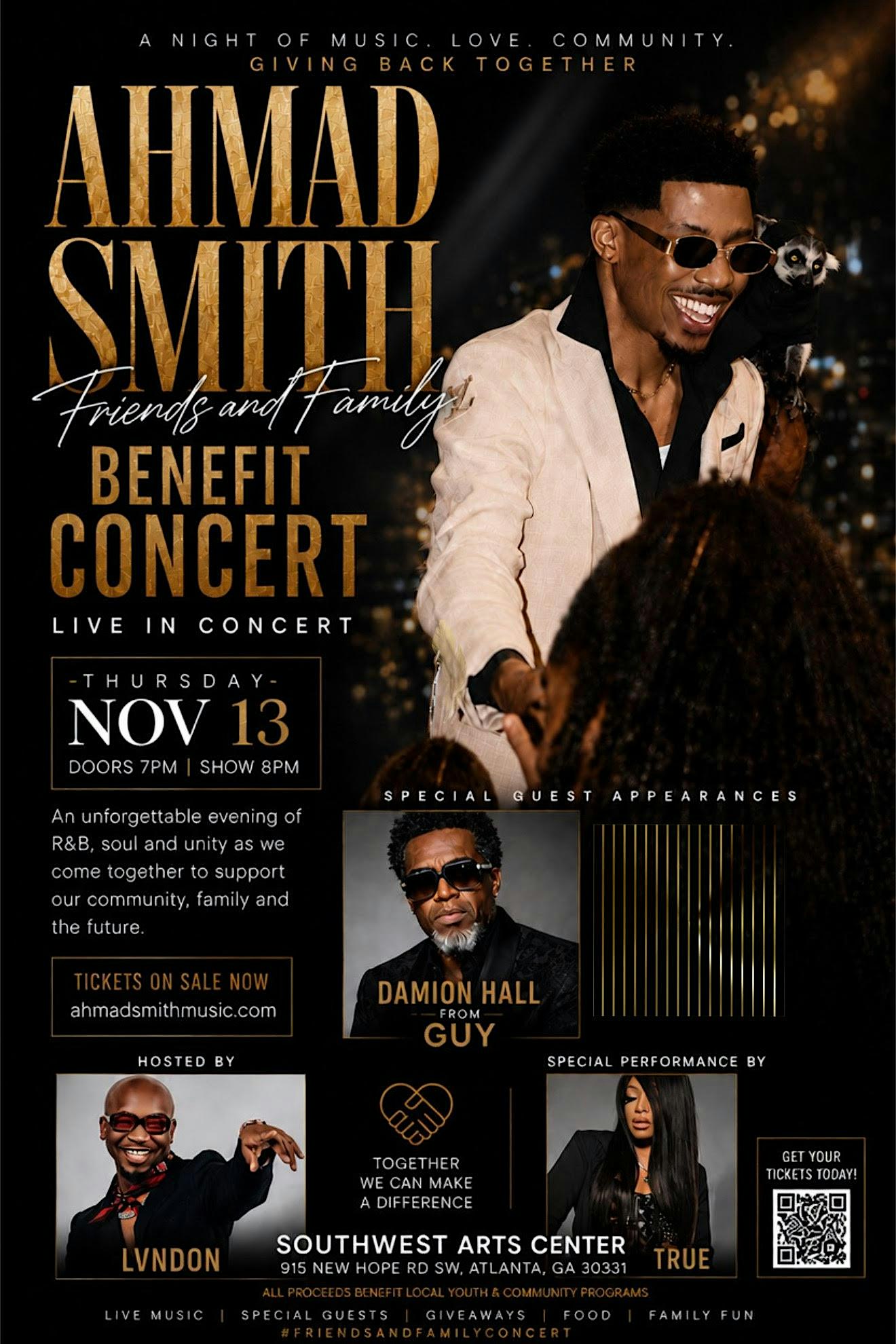 Ahmad Smith’s Friends and Family Benefit Concert