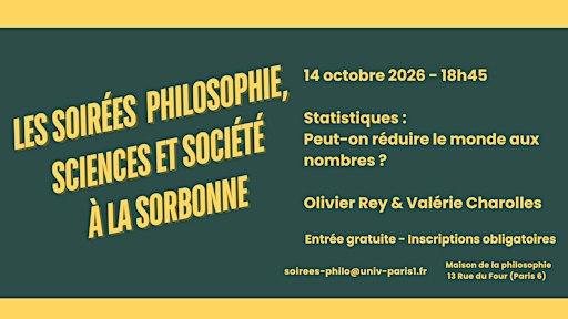 Soirée Philo, sciences & société à la Sorbonne #14 : statistiques