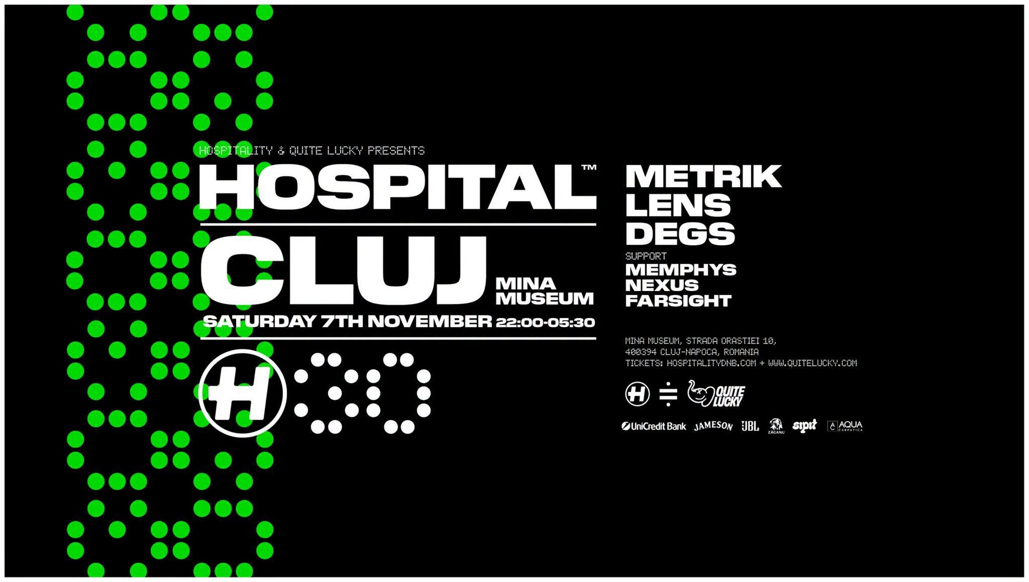 Hospitality & Quite Lucky presents: Hospital30