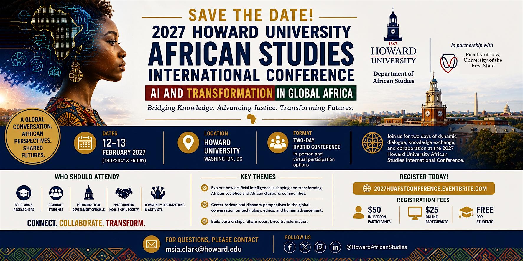 2027 Howard University African Studies International Conference