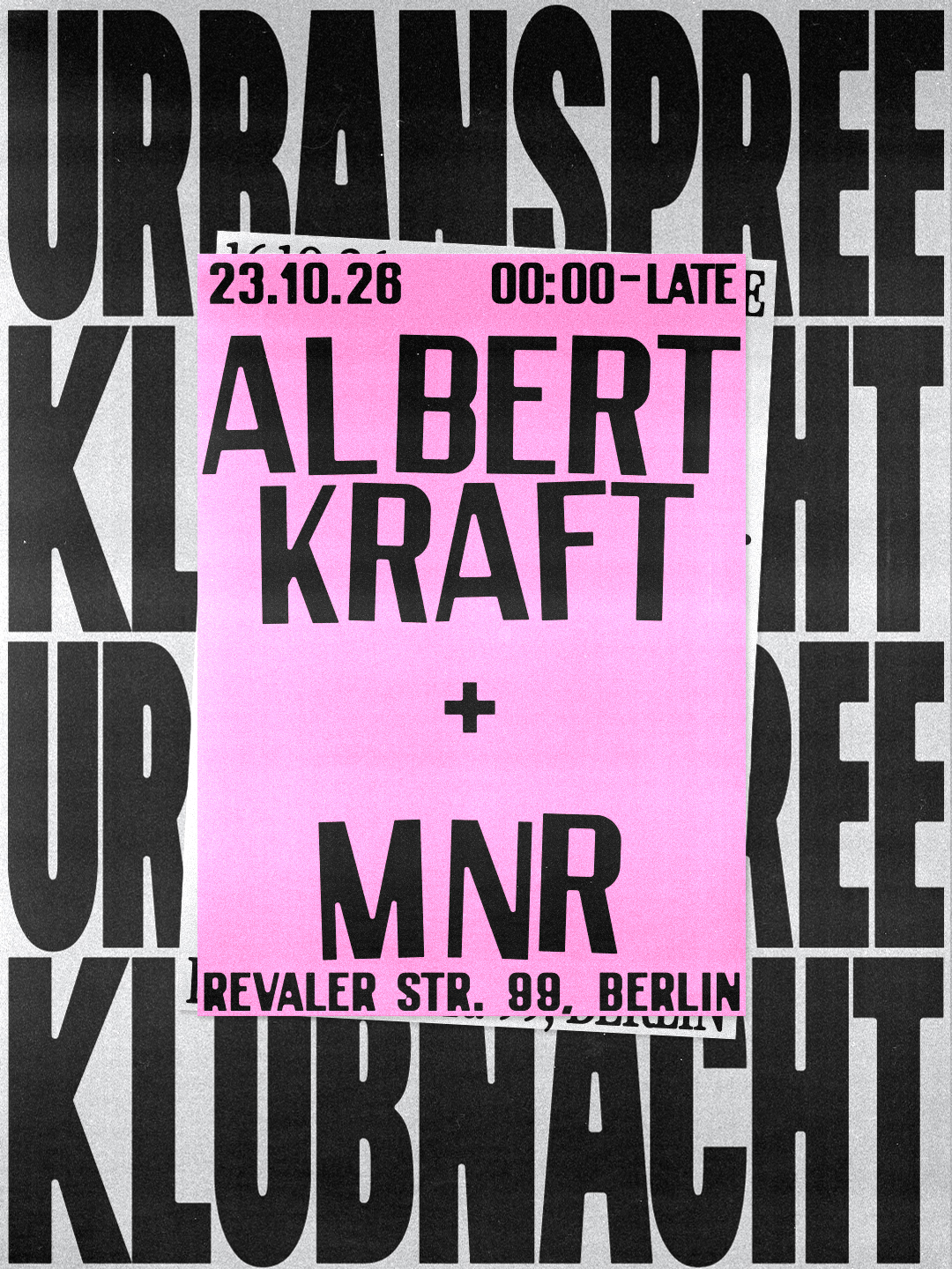 Urban Spree KLUBNACHT (Albert Kraft, MNR)