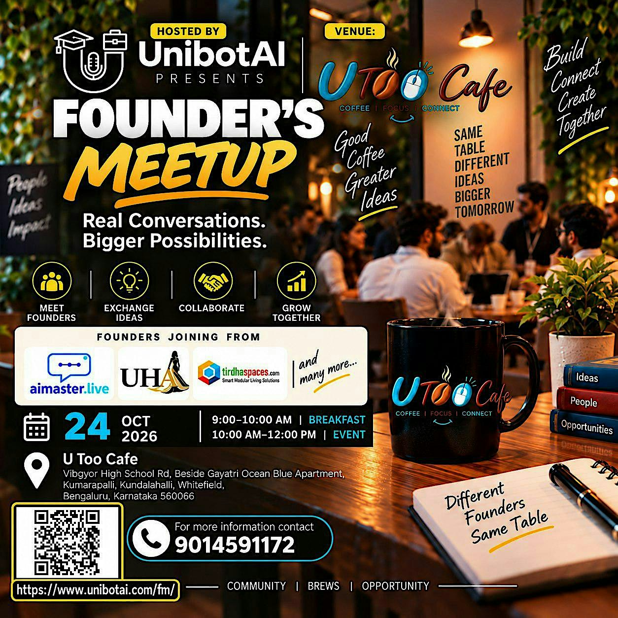 Free Founders’ Meetup | Bengaluru – 24 Oct 2026