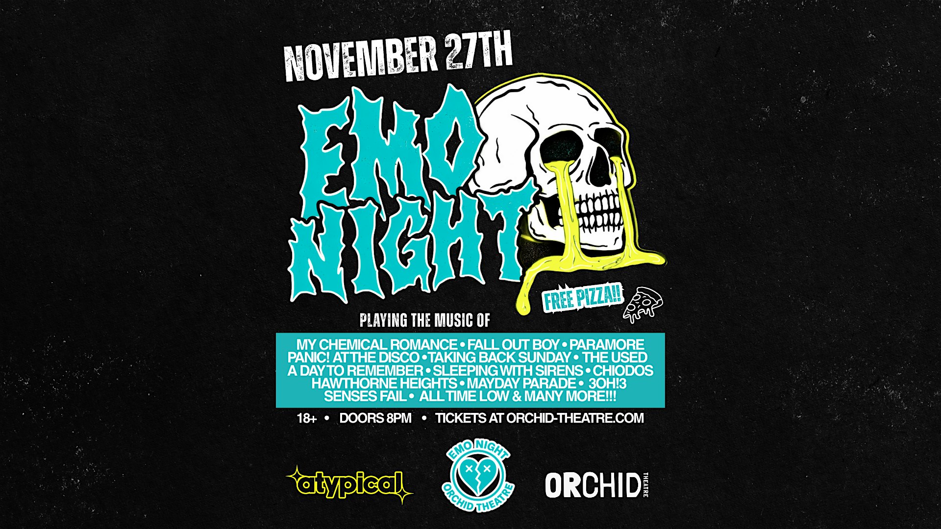 Emo Night at Orchid Theatre