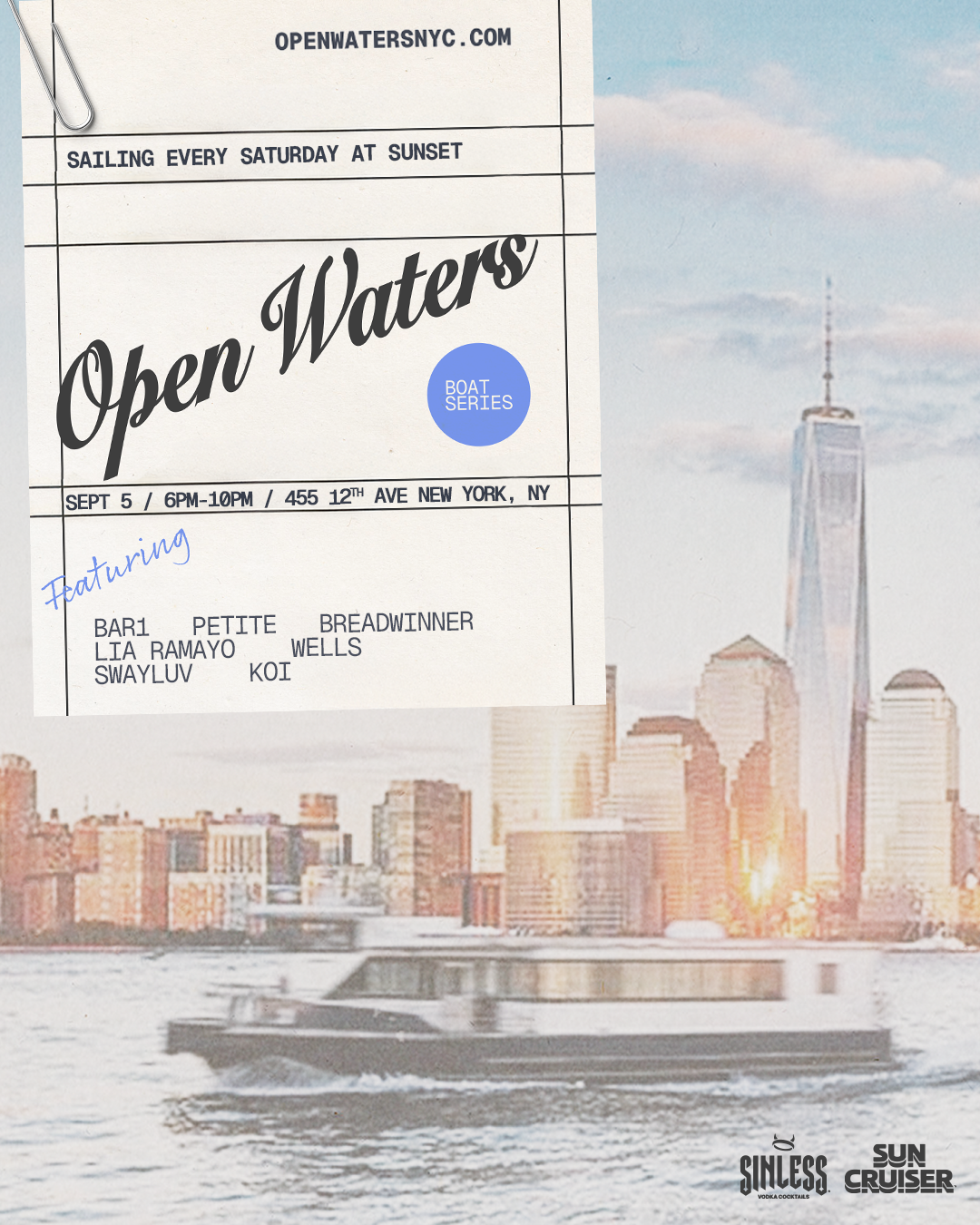 Open Waters Sunset Boat Series - 09.05