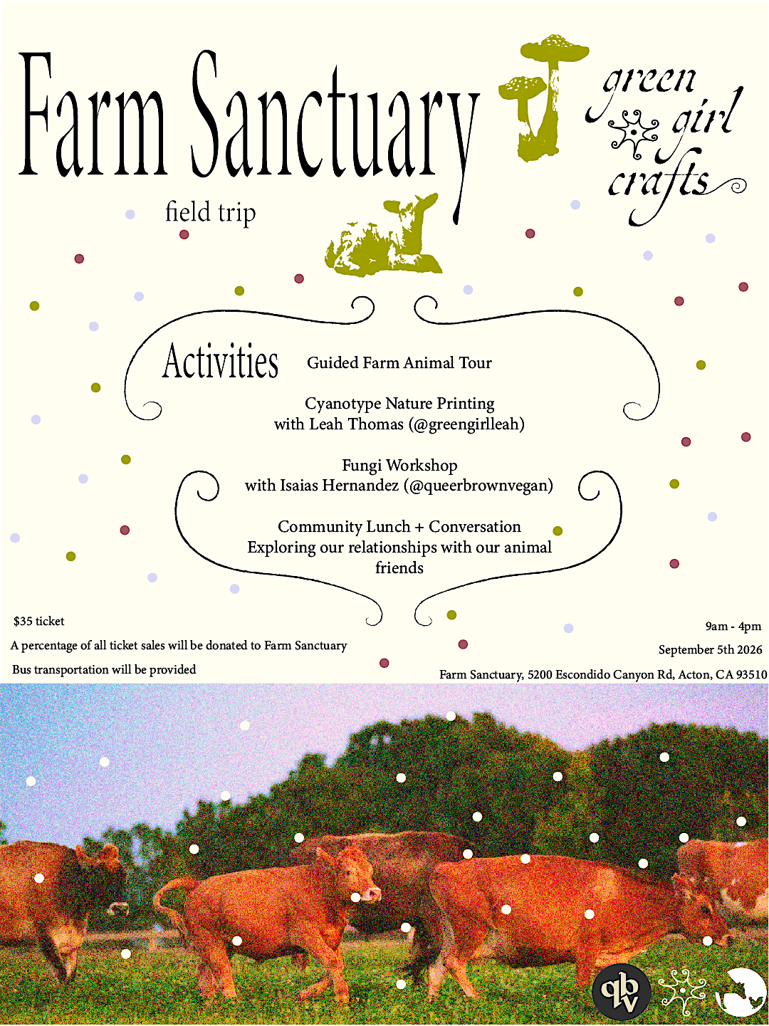 Farm Sanctuary Field Trip with Green Girl Crafts