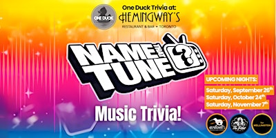 Music Trivia - Name That Tune (3rd night)