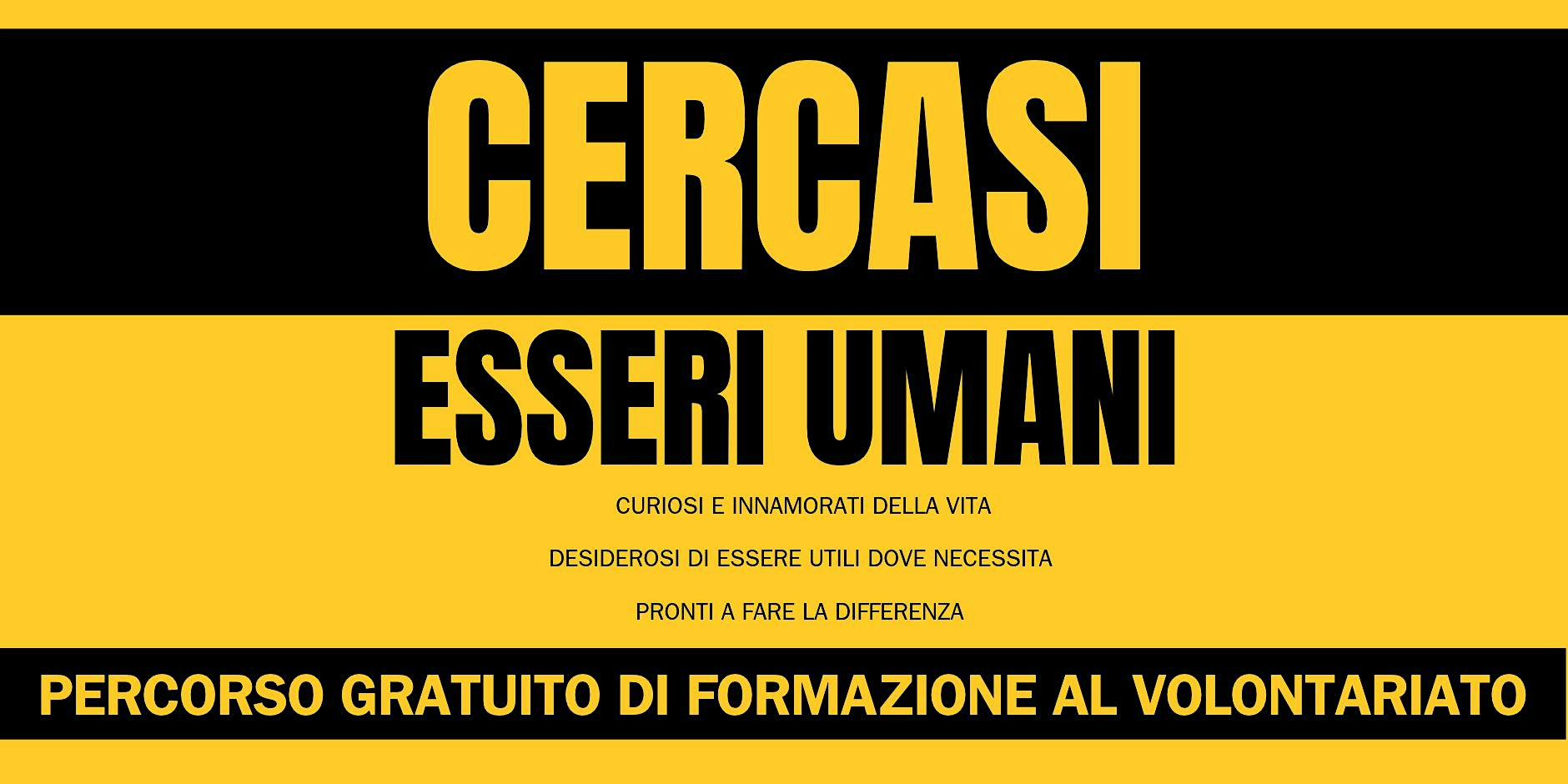 Presentazione del corso di Formazione al Volontariato