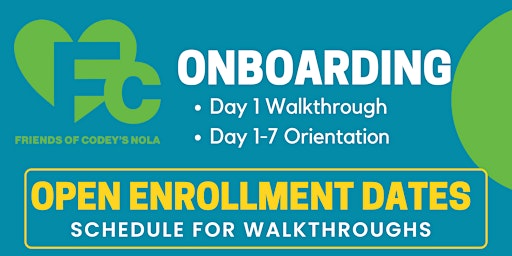 Onboarding at Friends of Codey's NOLA