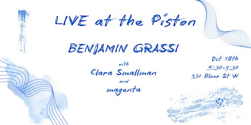 Benjamin Grassi Live at The Piston