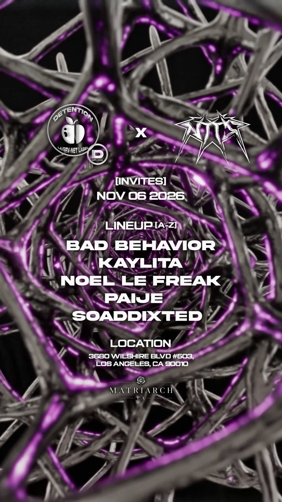 NTTS X DETENTION [INVITES]