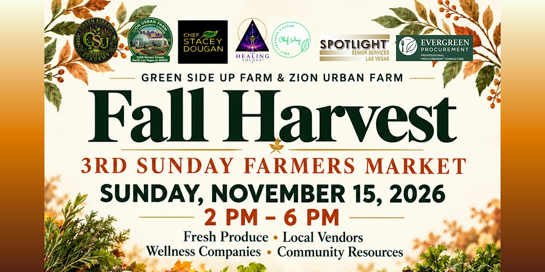 Fall Harvest • 3rd Sunday Farmers Market