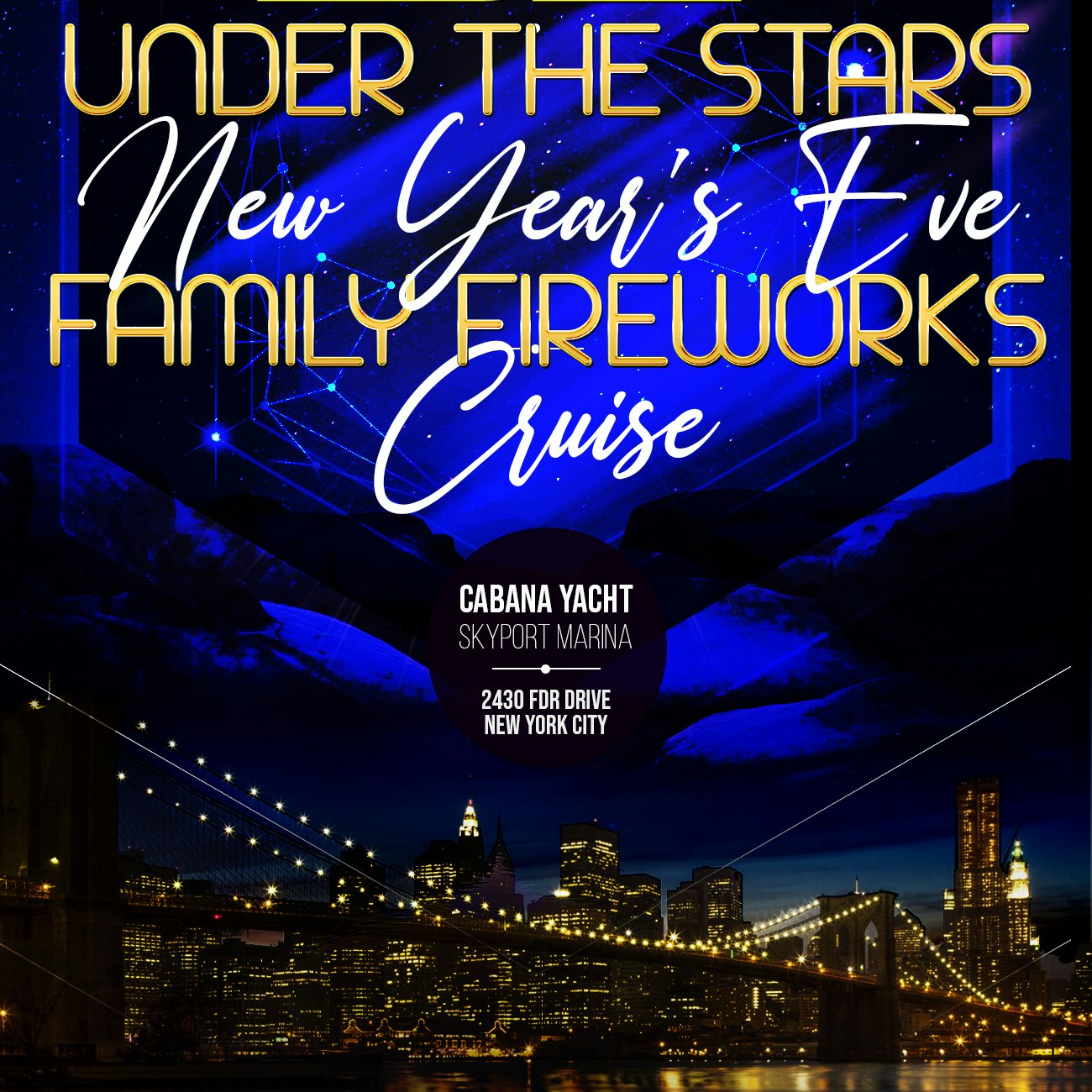 All That Glitters New Year's Fireworks Cruise NYC