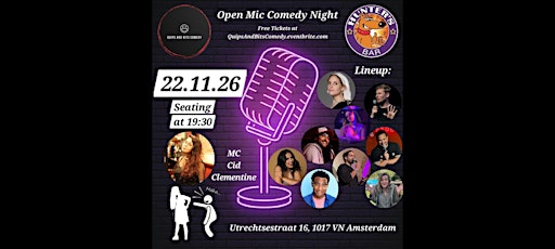 Hunter's Bar Open Mic Comedy
