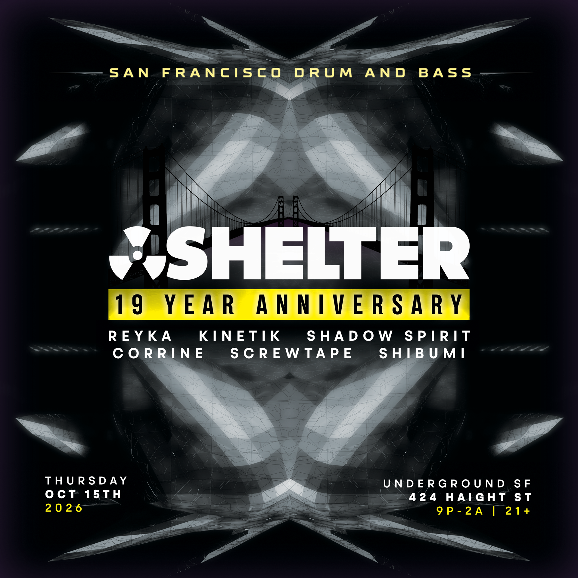 ShelterSF DNB - 19-Year Anniversary
