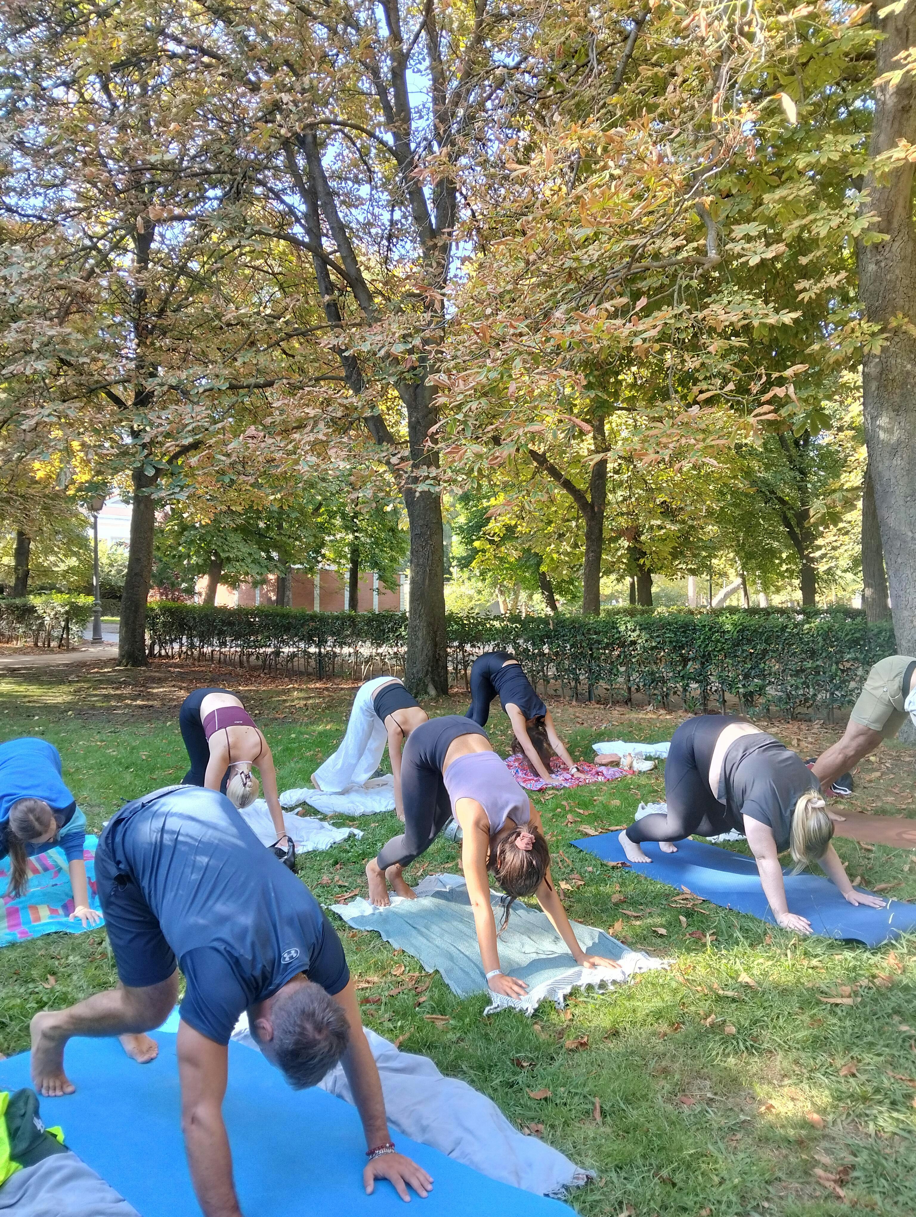Yoga Class at Retiro Park