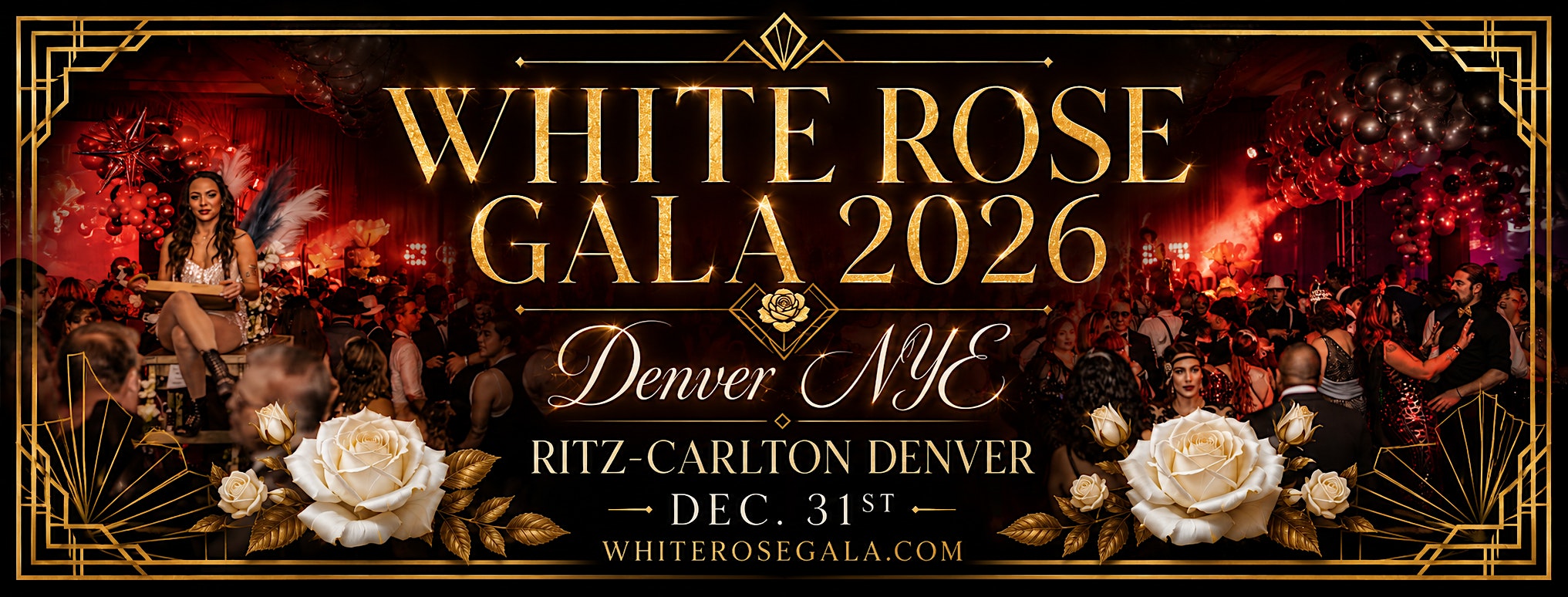 Denver New Years Eve -  Gatsby’s White Rose Gala 2026 - 2027