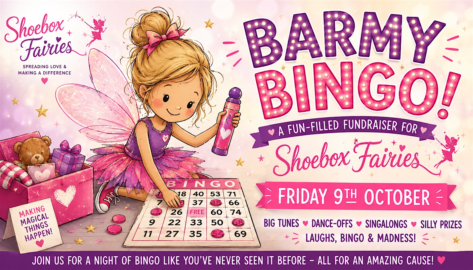 The Shoebox Fairies Barmy Bingo