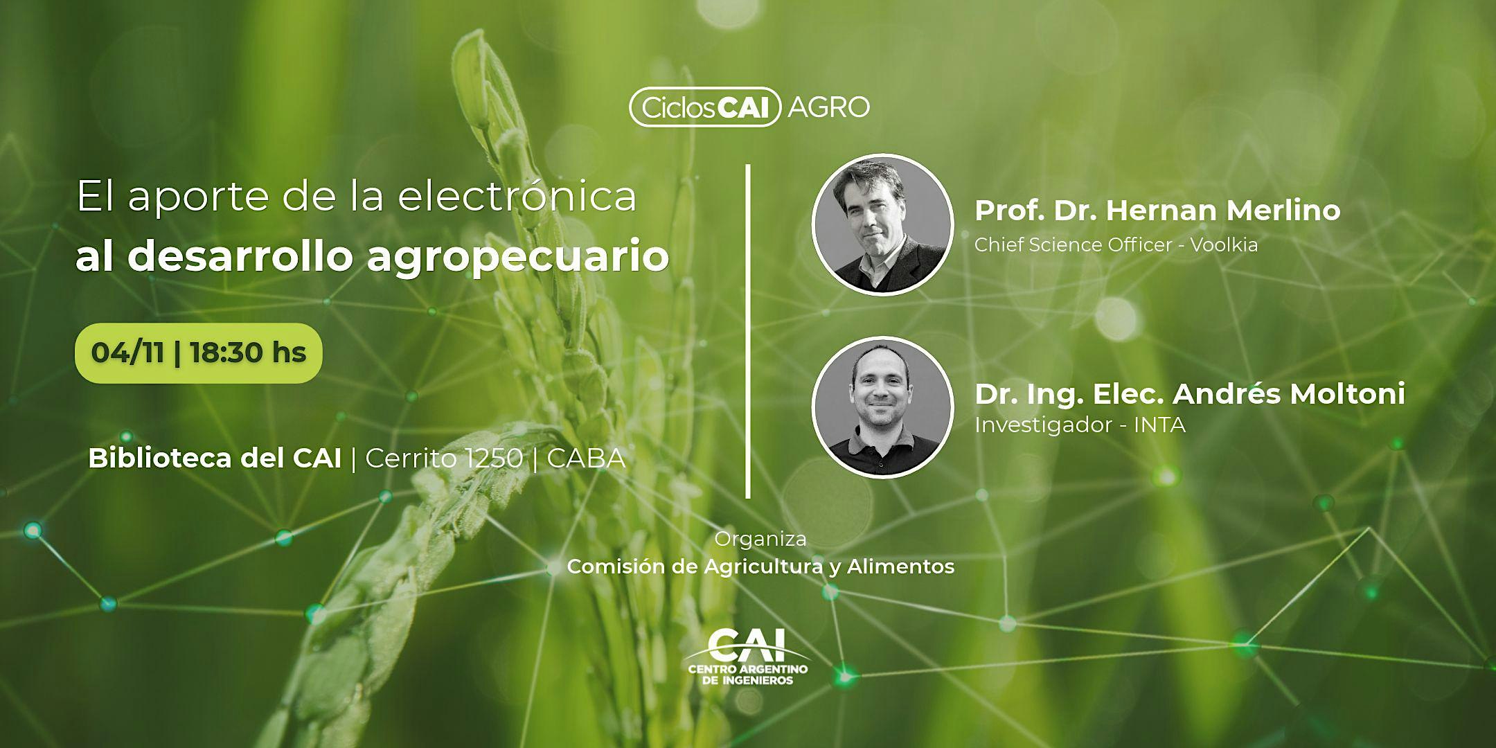El aporte de la electrónica al  desarrollo agropecuario.